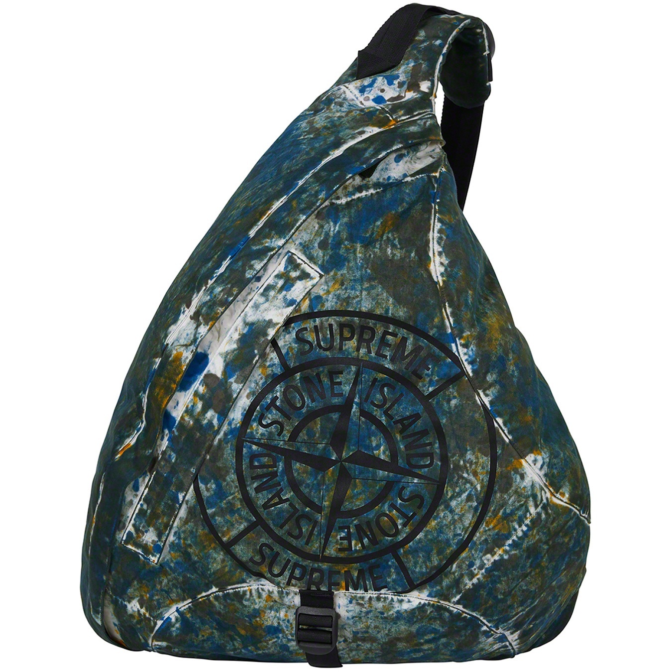 Supreme®/Stone Island® Painted Camo Nylon Shoulder Bag view 12
